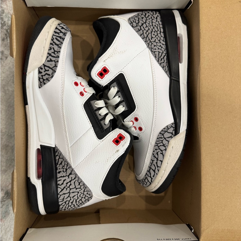 Jordan Men's White and Black Sneakers